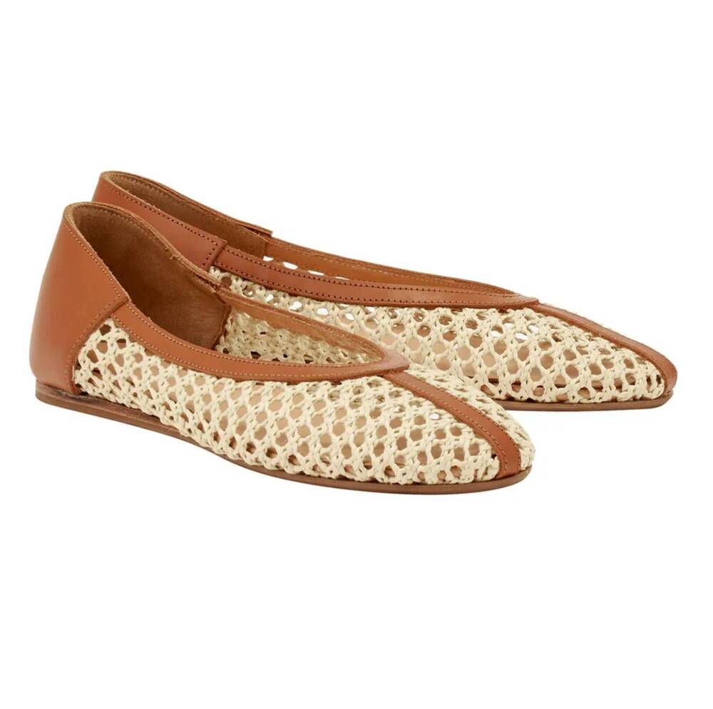 NEW ANCIENT GREEK SANDALS women's aeropi flat in natural